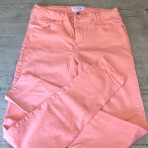 Size 9 coral skinny jeans